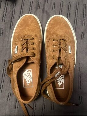 Vans Brown Suede Low-Top Sneakers